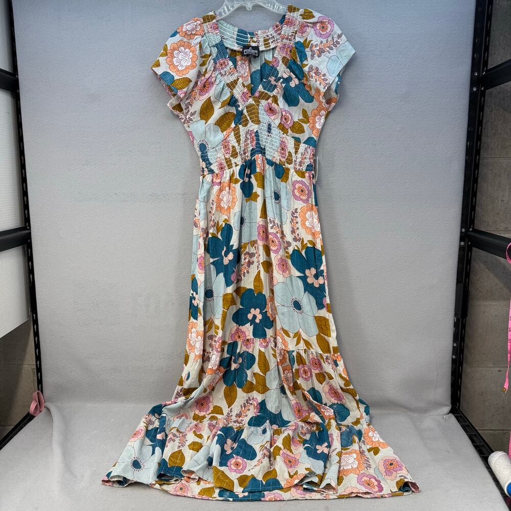 Angie Maxi Dress Women's M Multi Colored Floral Dress NWT